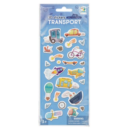 Outdoor game 3D stickers Transport