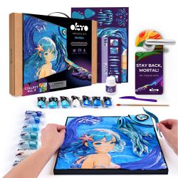 Modelling clay - 3D painting MANGA Water (29*29 cm) 