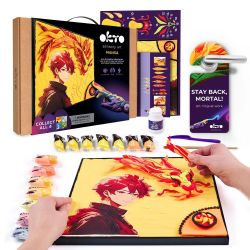 Modelling clay - 3D painting MANGA Fire (29*29 cm)